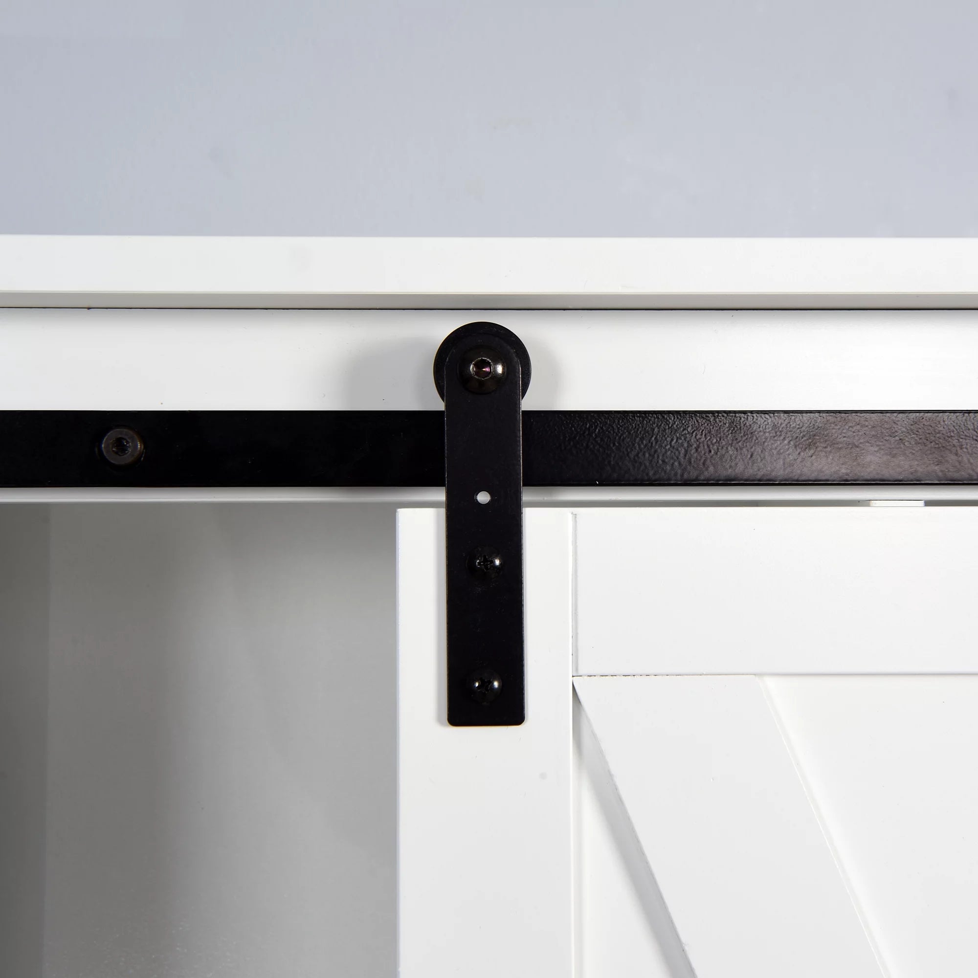 Over-the-Toilet Storage Cabinet with Adjustable Shelves and Barn Door T1883