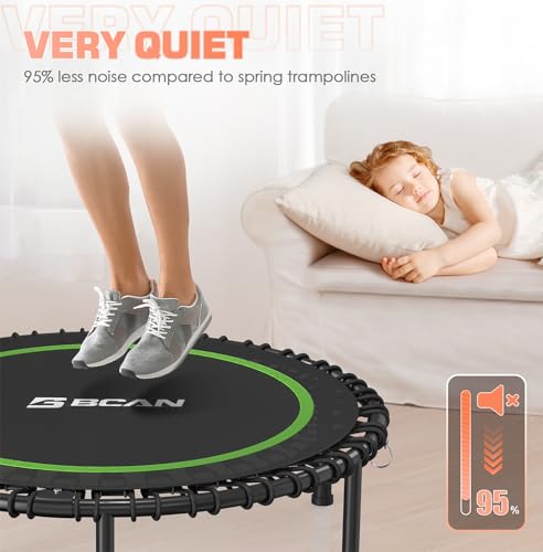 Foldable Mini Trampoline with Adjustable Foam Handle M67736