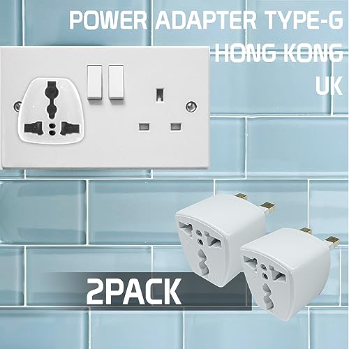 Universal Travel Adapter 2-Pack for International Plug Conversion to US Socket Z559695