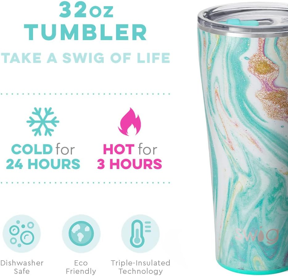 32oz Insulated Tumbler with Lid, Stainless Steel Travel Coffee Mug N29336