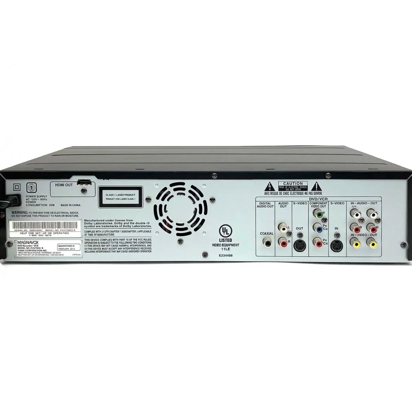 DVD Recorder / VCR with Line-In Recording S440
