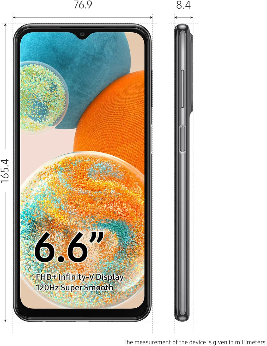 Galaxy A23 5G Cell Phone, Factory Unlocked Android Smartphone, 64GB, 6.6" Screen, Black U273348