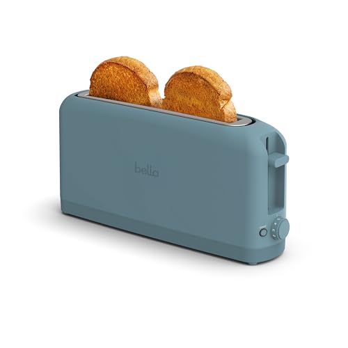 2 Slice Slim Toaster with 6 Shade Settings, Long Slot, Removable Crumb Tray R654