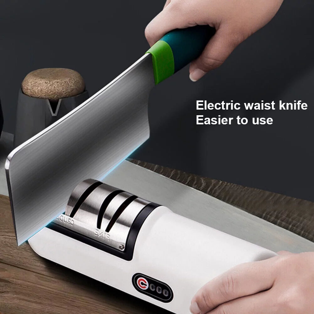 Electric Knife Sharpener 3 Speed Sharpening System A16038