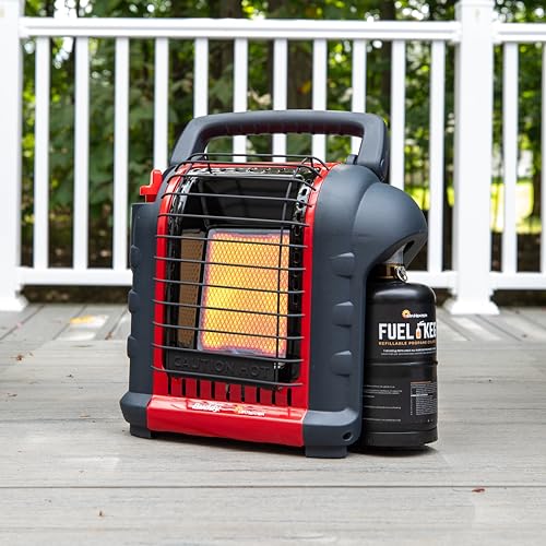 Portable Propane Radiant Heater, 4,000-9,000 BTU Indoor-Safe G8796