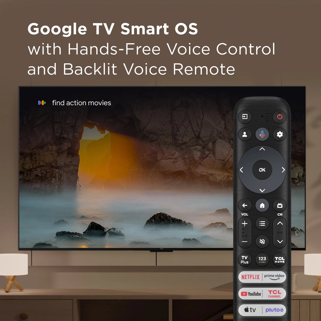 65" Class 4K Mini-LED QLED Smart TV with 120Hz, Dolby Vision HDR, and Google TV V87610