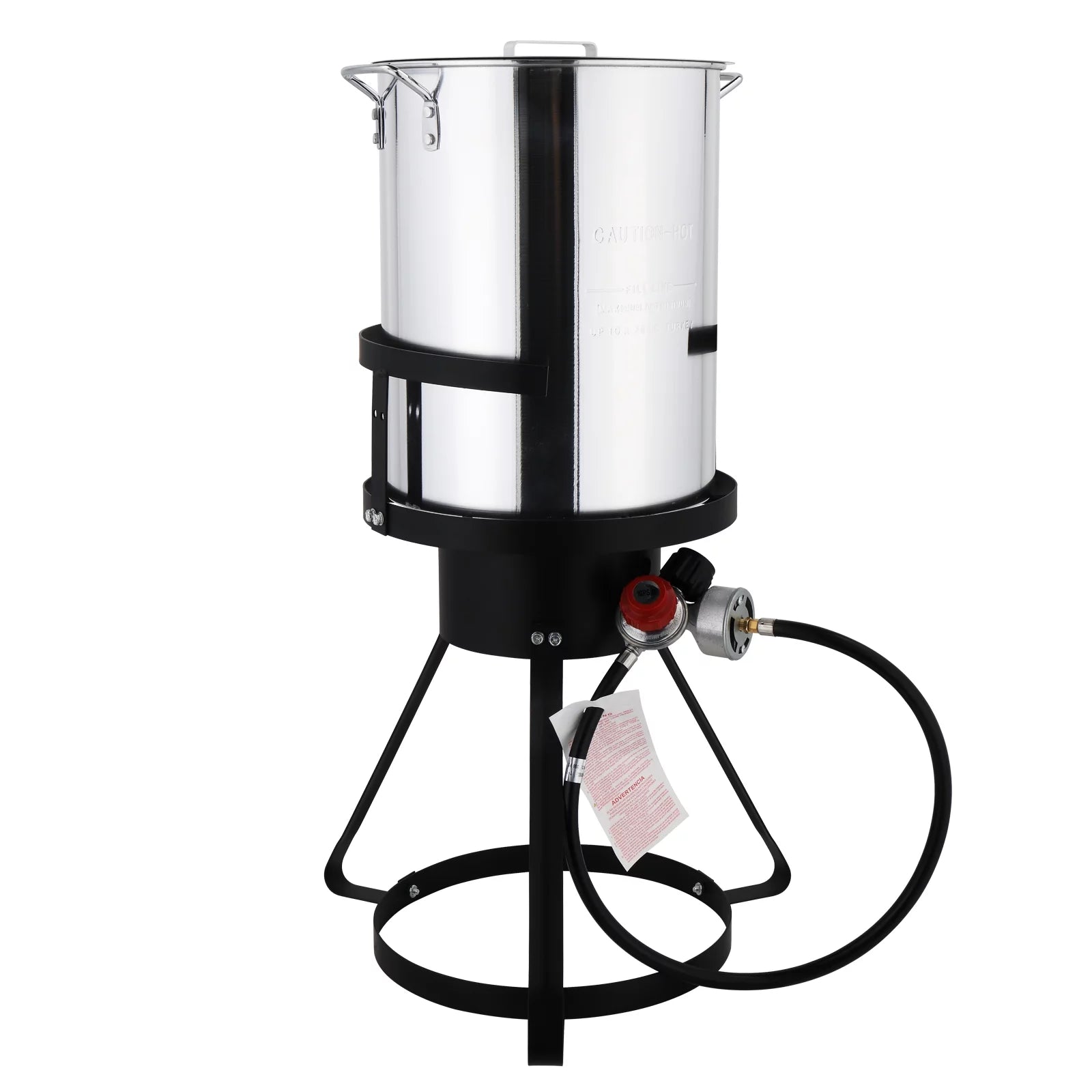 Turkey Fryer 30 Qt Cooker Set Round Tripod Stove Rack Fryer Gas Burner