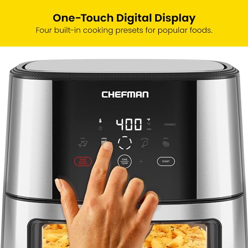 XL 8-Qt Touch Air Fryer, Digital Presets, Nonstick Dishwasher-Safe L9402