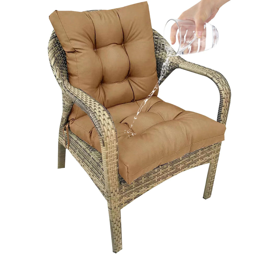 Outdoor Patio Chair Cushion Seat Pad, All Weather Replacement, Light Brown S888006