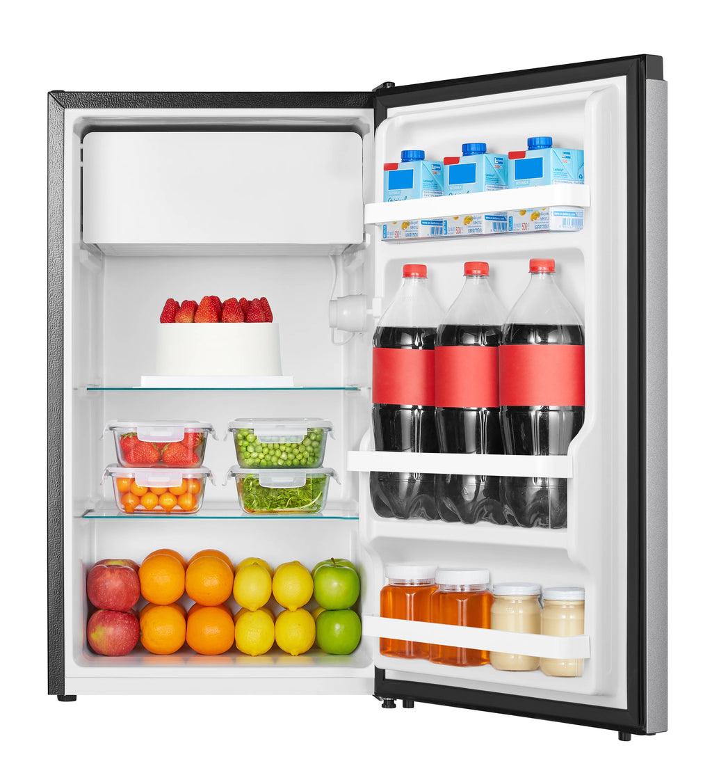 Mini Fridge with Chiller, Silver D7148