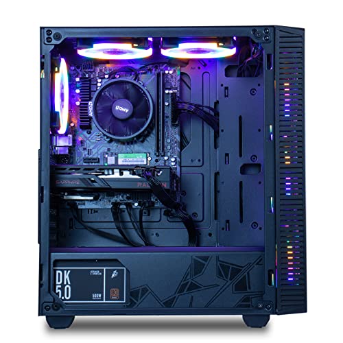 Gaming PC Desktop, AMD Ryzen 5 4500, RTX 3060, 16GB DDR4, 500GB SSD, Win 11 Pro Ready H447548