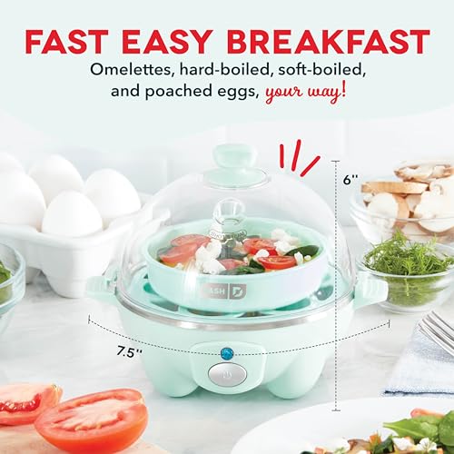 6 Egg Capacity Electric Egg Cooker with Auto Shut Off - Black U471
