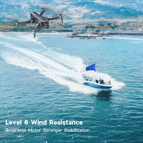 Drone with Camera for Adults, 4K UHD, GPS Auto Return, 52 Mins Flight Time E725466