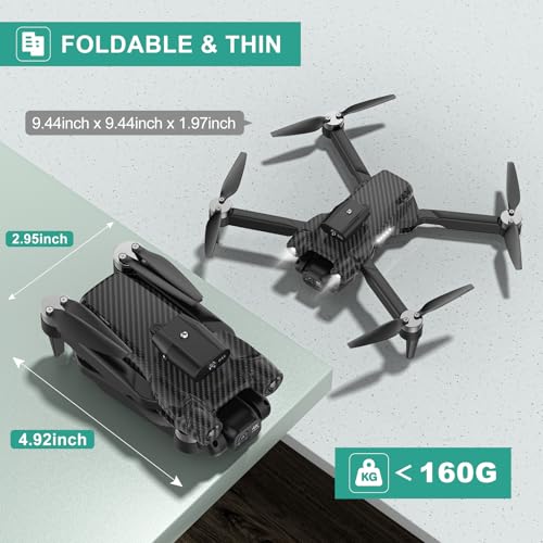 4K Camera Drone for Kids and Adults, Mini Drone with 2 Batteries and Carrying Case T80735