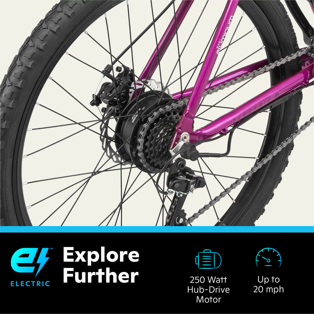 26 in Electric Mountain Bike for Adults, 250W Motor O561777