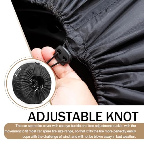 Car Spare Tire Cover, Dust and Scratch-Proof, Portable with Pocket and Handle H39200