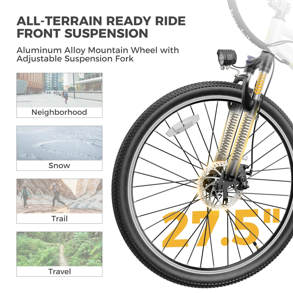 Electric Bike for Adults with 500W Motor and Removable Battery B4535