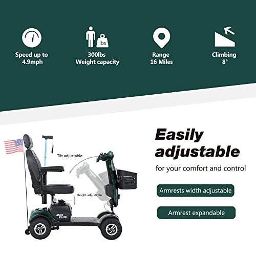 4-Wheel Electric Mobility Scooter for Adults with Swivel Seat S8843