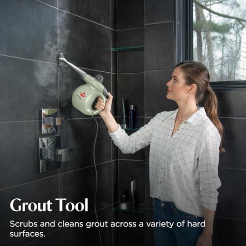 Handheld pressurized steamer with 10 cleaning tools H1381