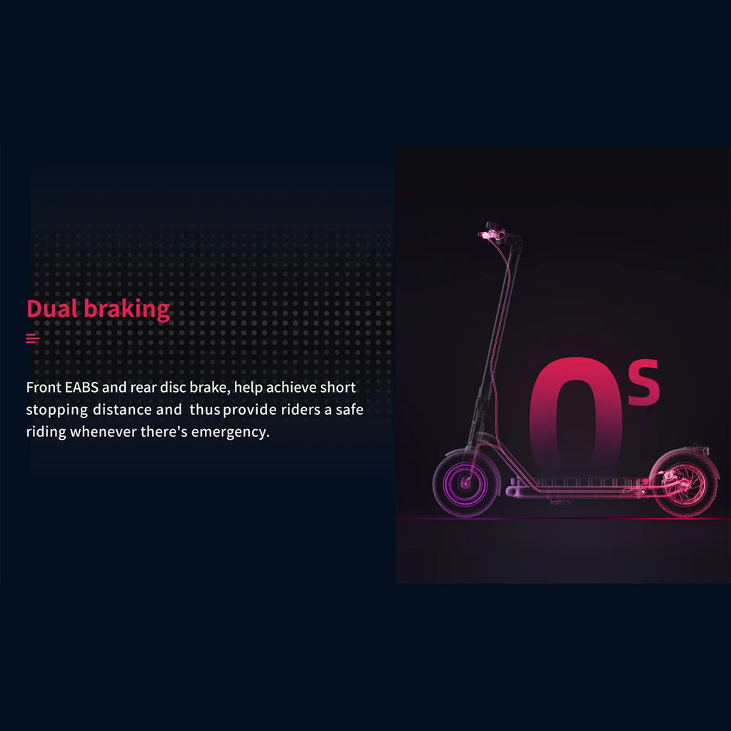 Electric Scooter 500W Motor 10'' Tires Dual-braking G7326