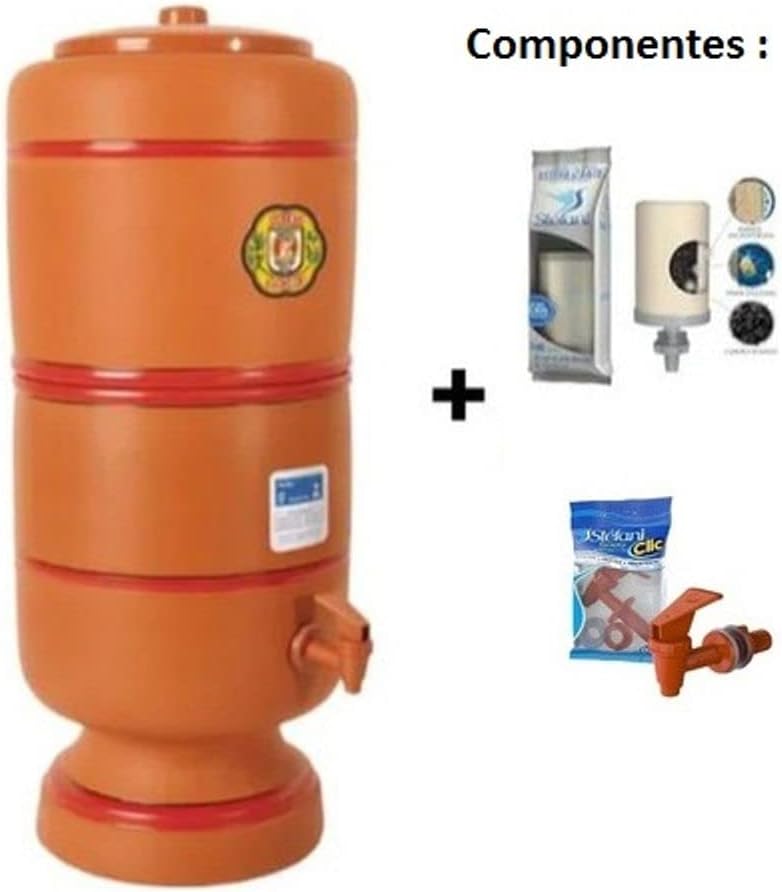 Brazilian Clay Water Filter 8L Brown V35880