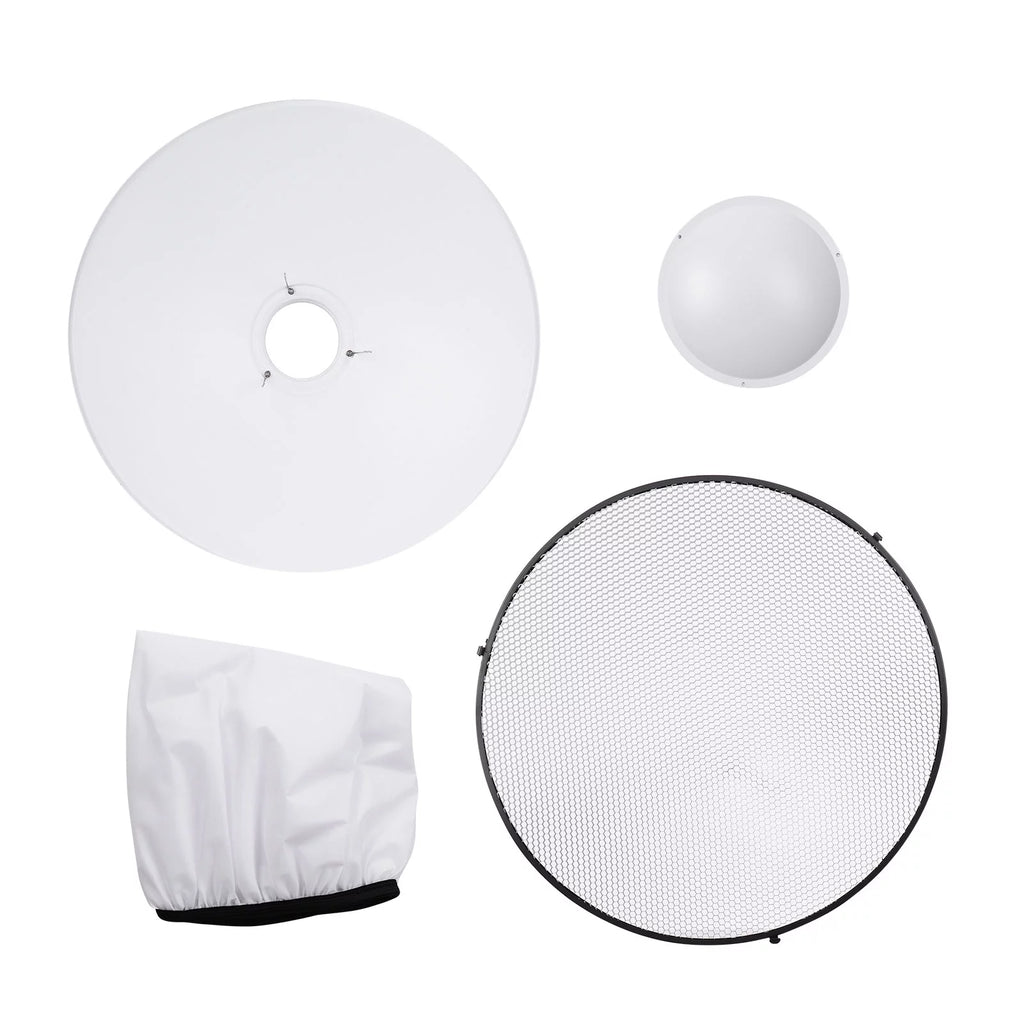22 Inch Beauty Dish Reflector Diffuser with Honeycomb Soft Cloth F1637