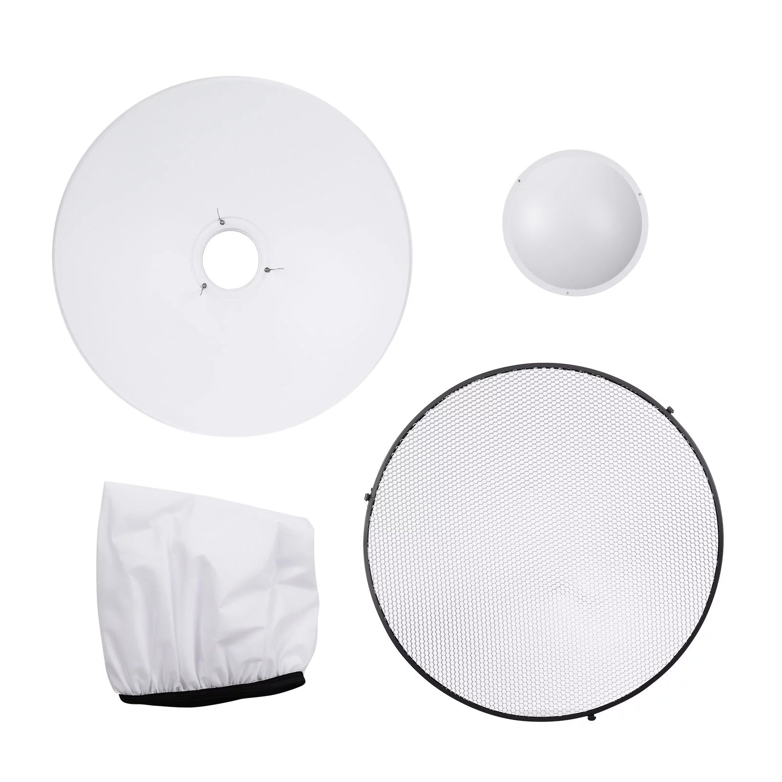 22 Inch Beauty Dish Reflector Diffuser with Honeycomb Soft Cloth F1637