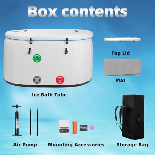Cold Plunge Tub for Athletes, Portable Ice Bath for Home and Outdoor X1109