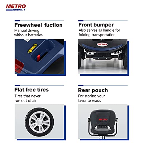 Folding Mobility Scooter for Seniors with Windshield and USB Port F311