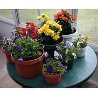 12 inch Terra Cotta Planter with Saucer, Set of 5 U883702