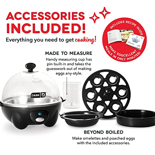 6 Egg Capacity Electric Egg Cooker with Auto Shut Off - Black U471