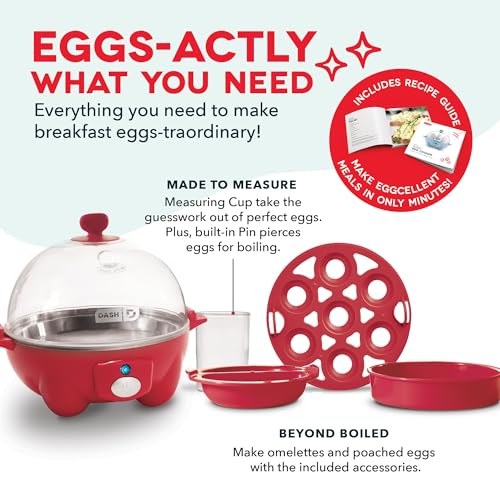 6 Egg Capacity Electric Egg Cooker with Auto Shut Off - Black U471