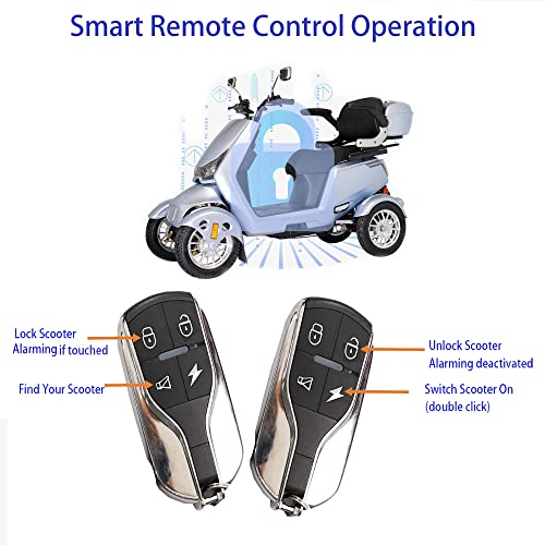 4-Wheel Heavy Duty Mobility Scooter for Seniors & Adults D6968