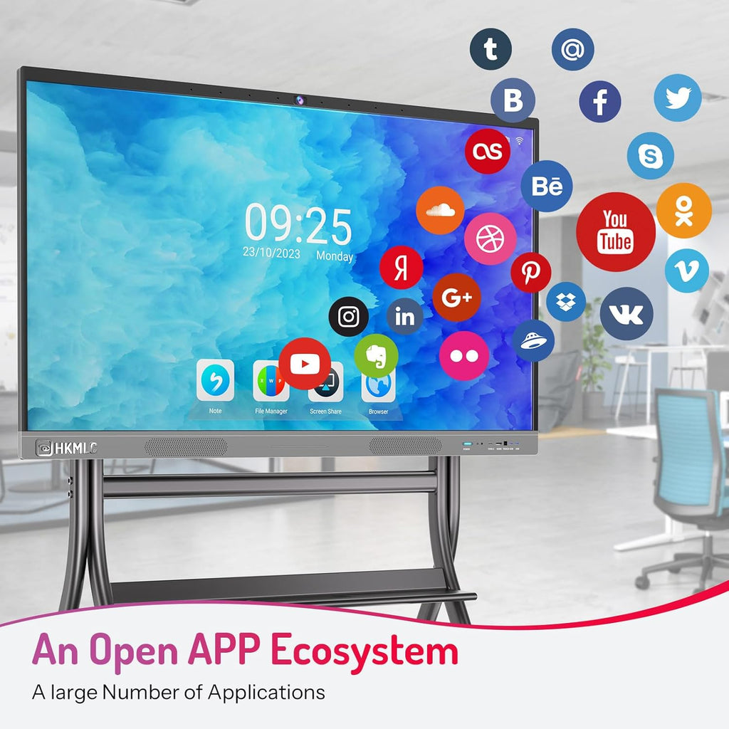55" Interactive Whiteboard with 4K Touchscreen and Stand U18061