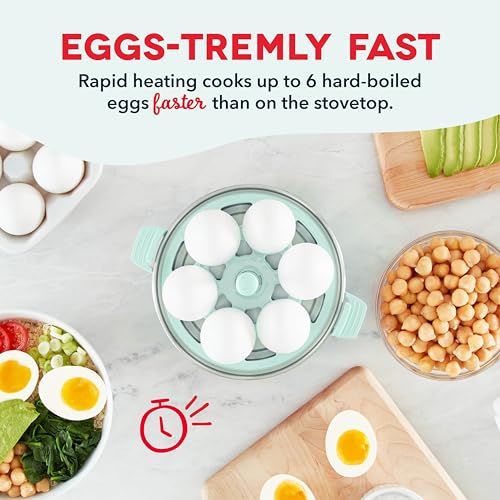 6 Egg Capacity Electric Egg Cooker with Auto Shut Off - Black U471