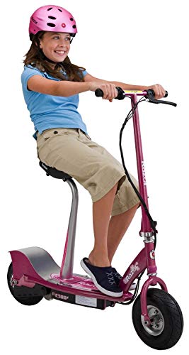 Electric Scooter for Kids Ages 13+ with Pneumatic Tires and Removable Seat O168656