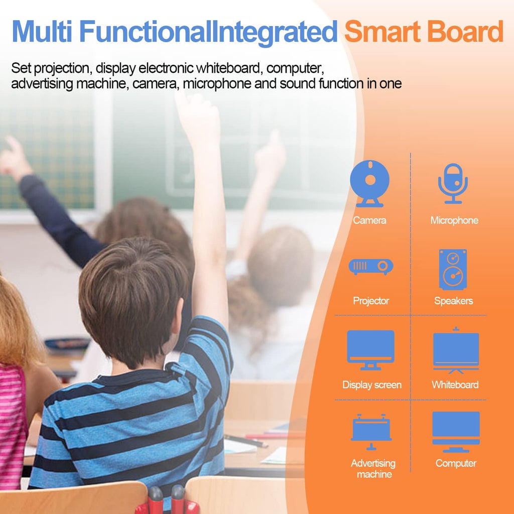 55 Inch 4K UHD Interactive Whiteboard for Classroom and Business V6761