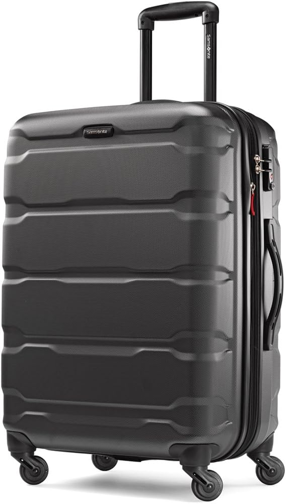 Hardside Spinner 2-Piece Luggage Set 24 and 20 Inch Black Y471