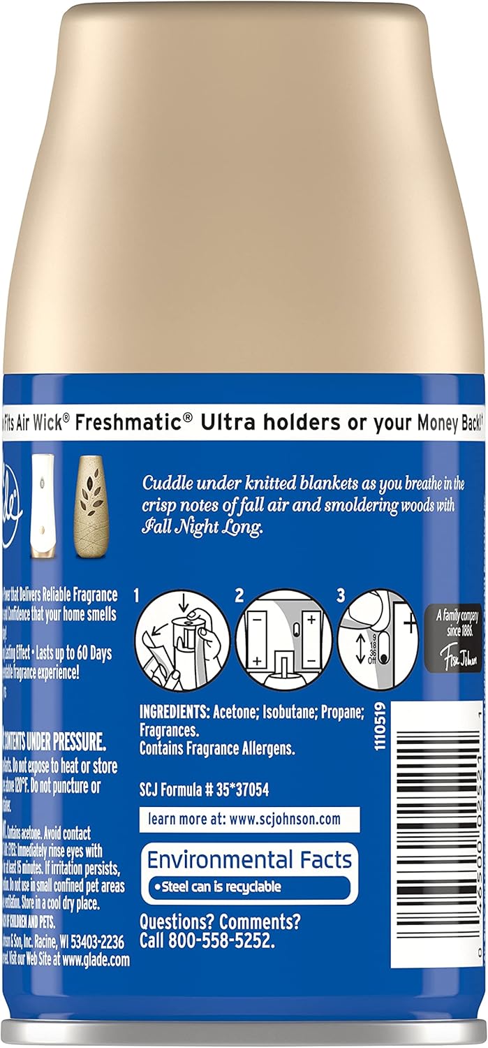 Automatic Spray Refill, Air Freshener, 6.2 Oz, 3 Count O979