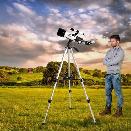 70mm Refracting Telescope for Kids Beginners with Carry Bag X472