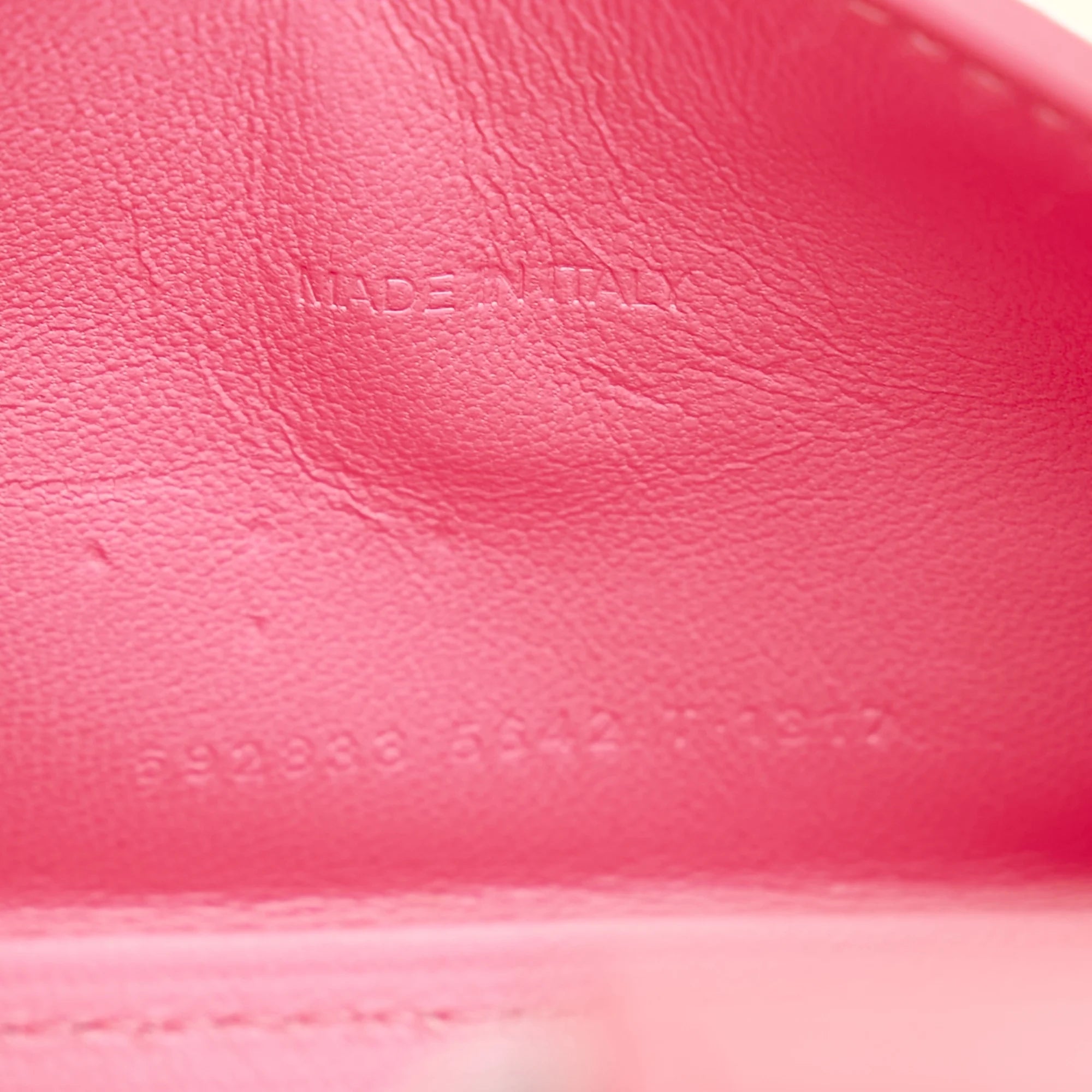 Pre-Owned Hourglass XS Calf Leather Pink Satchel P457642