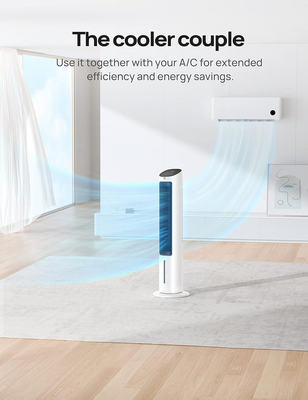 Tower Fan for Bedroom, 40" Oscillating Quiet Floor Fan with Remote Control H78057