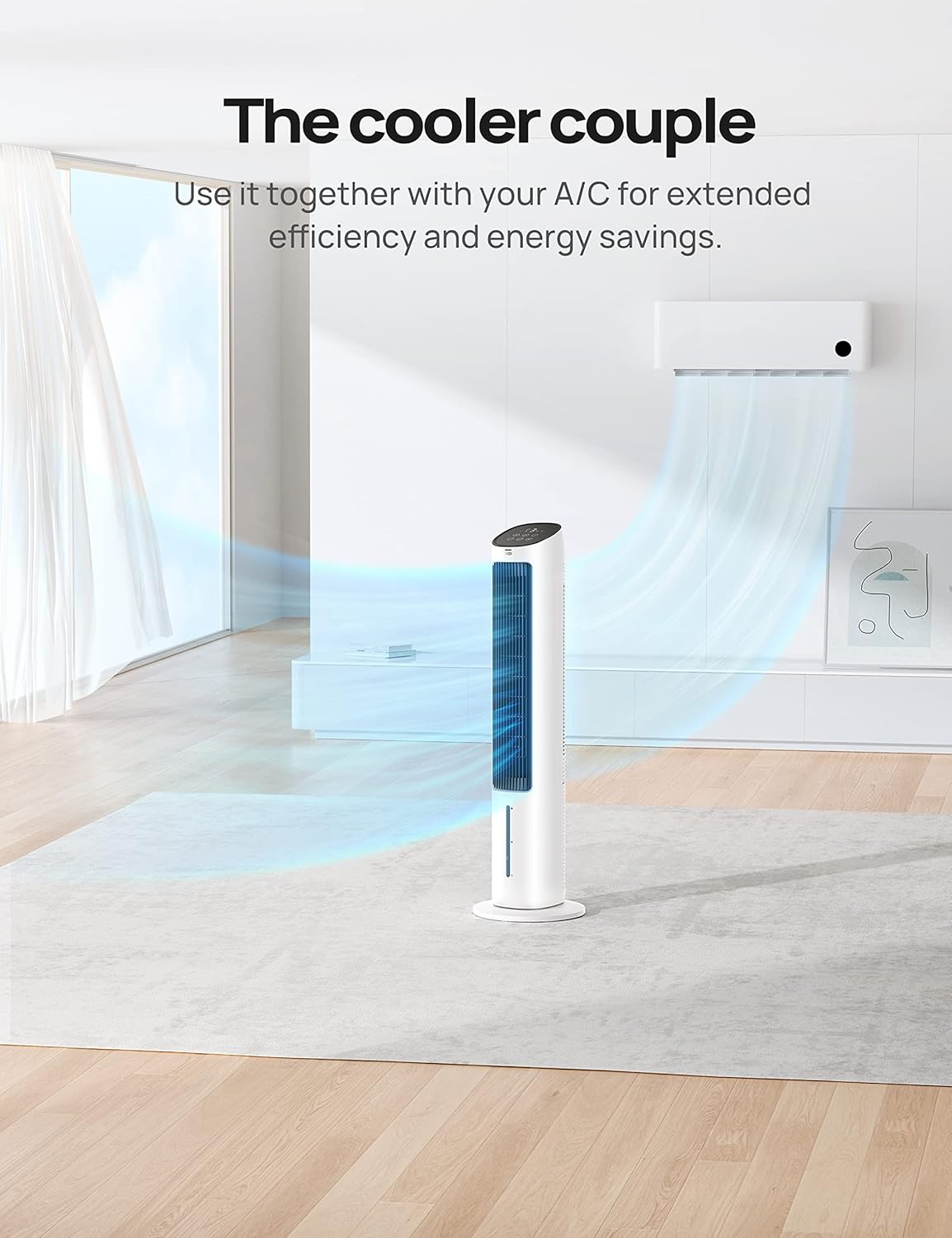 Tower Fan for Bedroom, 40" Oscillating Quiet Floor Fan with Remote Control H78057