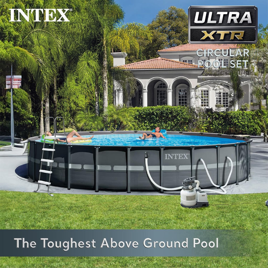 Above Ground Swimming Pool Set with Sand Filter Pump, 26' x 52" X702735