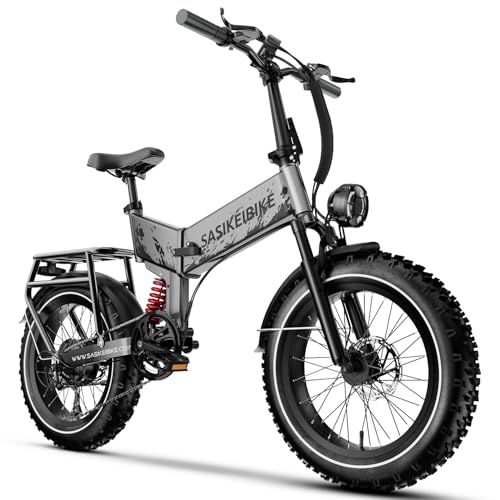 Folding Electric Bike for Adults Full Suspension, 52V 20AH Fat Tire N549125