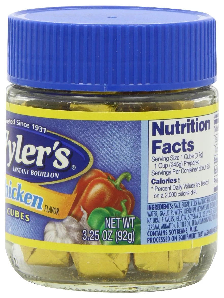 Chicken Instant Bouillon Cubes, 3.25 oz (Pack of 6) I346046