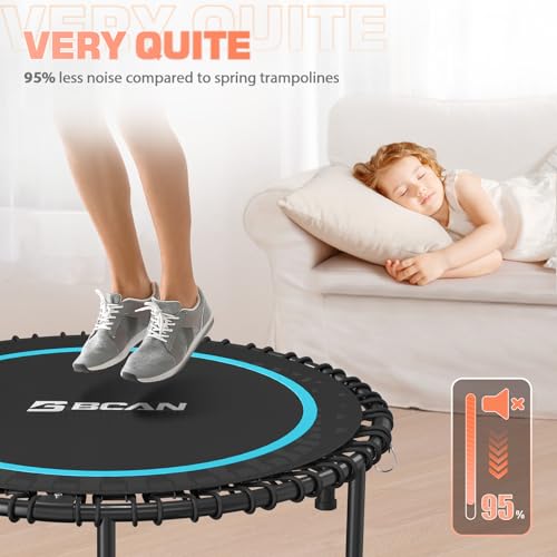 Foldable Mini Trampoline with Adjustable Foam Handle M67736