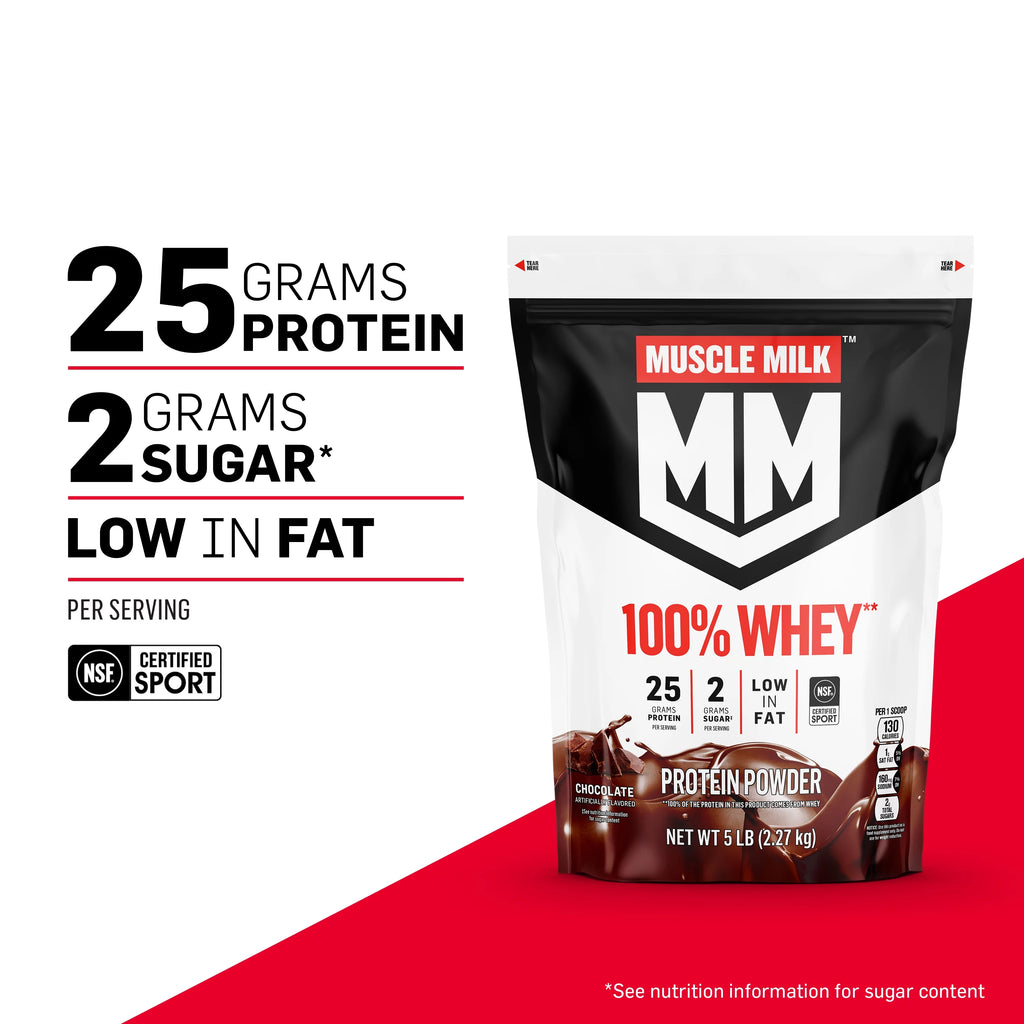 Vanilla Whey Protein Powder, 5 Pound W91228