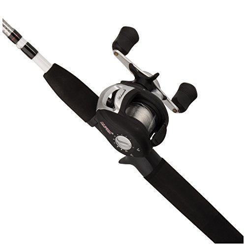 Medium 6' Low Profile Fishing Rod and Bait Cast Reel Combo, 2 Piece N947562