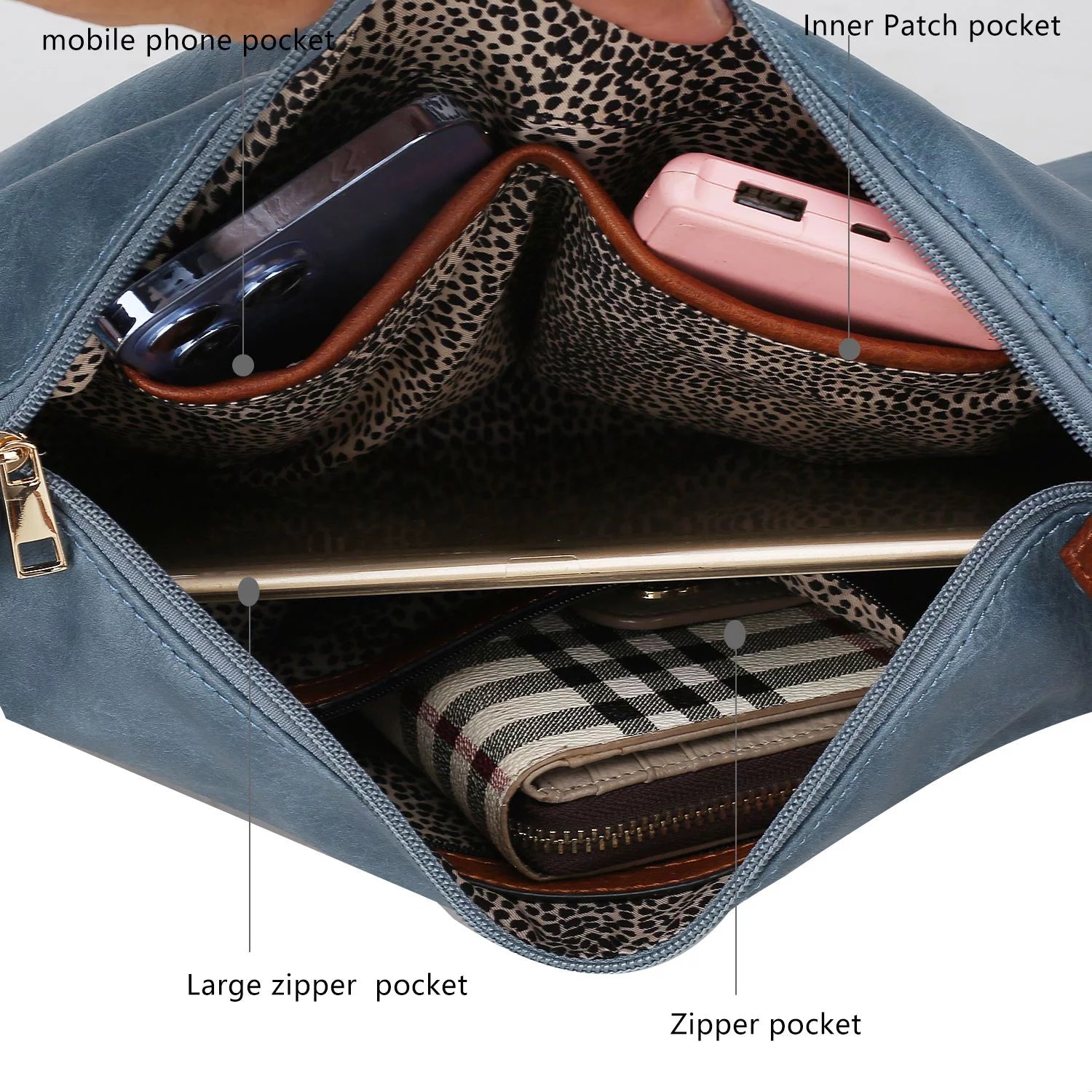 Women's Satchel Handbag with Pouch and Coin Purse Set, 3-Piece G532735